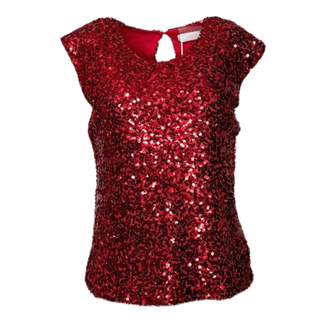 Roxy- Red Sequin- Top