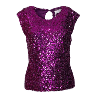 Roxy- Purple Sequin- Top