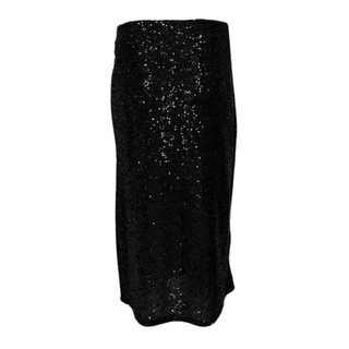 Nell - Black Sequin - Skirt -Slit