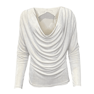 Jordyn- Cream- Cowl Neck Top