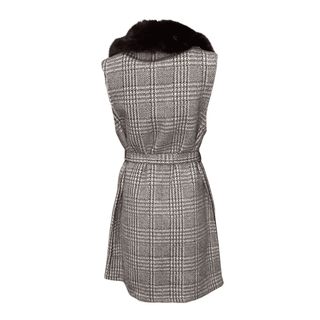 Kendra-Gilet Reversible- Fur Collar