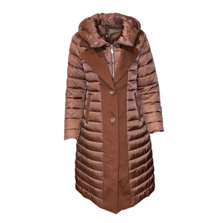 Hunter-Puff Long Jacket-Burnt Orange