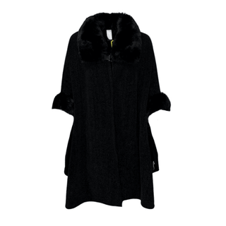 Tess- Poncho/Coat-Black