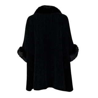 Tess- Poncho/Coat-Black