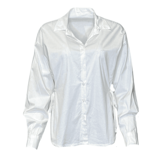 Ali Shirt With Side Tie - White