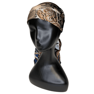 Satin -Scarf- Worn Many Ways-Brown