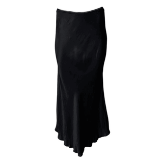 Meg-Black - Satin Skirt