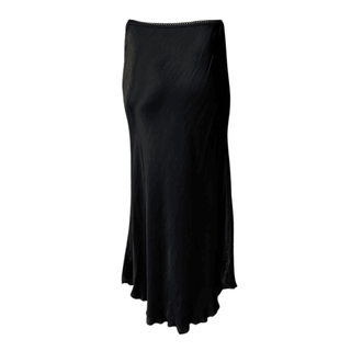 Meg-Black - Satin Skirt