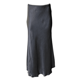 Meg-Grey- Satin Skirt