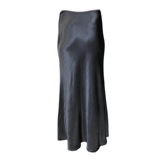Meg-Grey- Satin Skirt