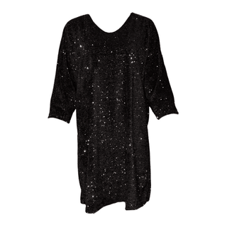 Amara- Sequin Chocolate Brown - Dress Bow- Reversible