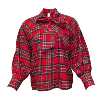 Hollie - Red- Tartan Shirt