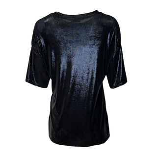 Alice - Top- Wet Look- Black