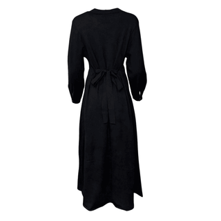 Kiley-Dress- Black-Button up