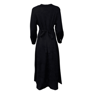 Kiley-Dress- Black-Button up