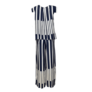 Alfa 2 piece Co-ord - Navy/Cream