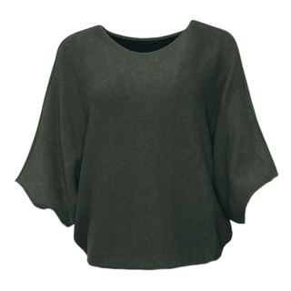 Sophia- Bat Sleeve- Green Knit