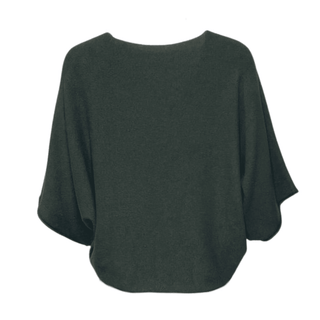 Sophia- Bat Sleeve- Green Knit