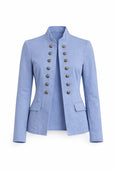 Olivia Military Jacket -Riviera Blue