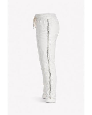 Magic Pants - White/silver stud