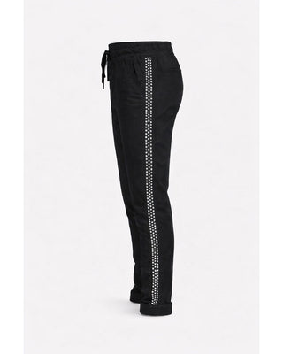 Magic pant - Black/silver stud