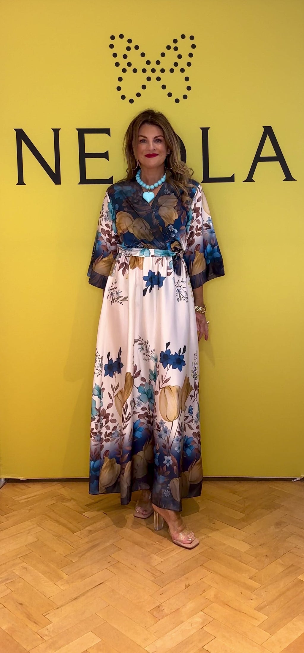 Eliza Print Dress - Blue Print