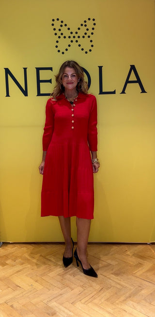 Catarina Knit Dress - Red