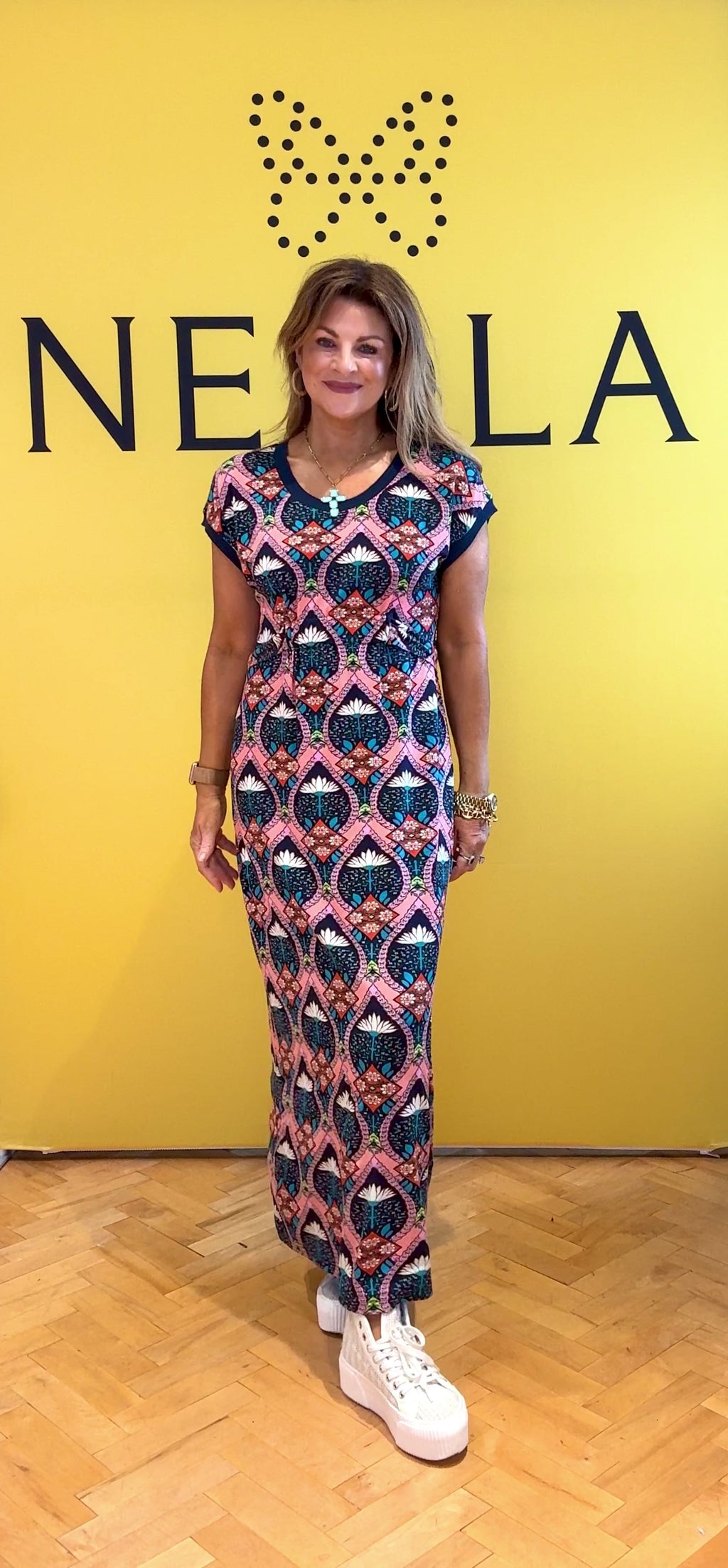 Piano Cotton Dress - Multi