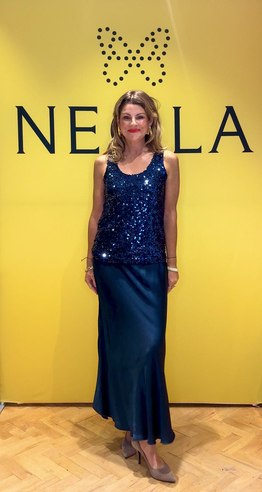 Gigi- Blue Sequin- Top