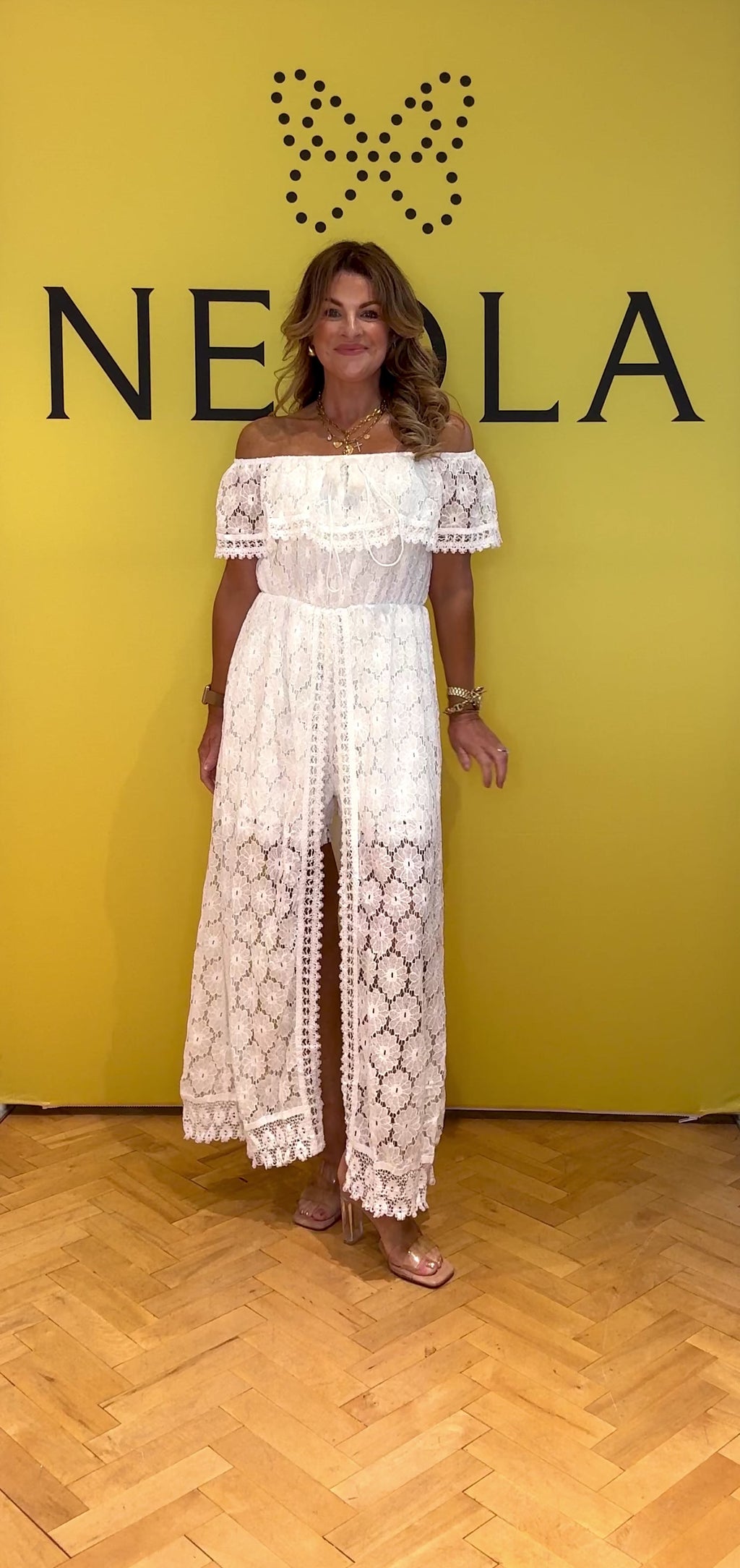 Nobu Lace Short/Dress - White