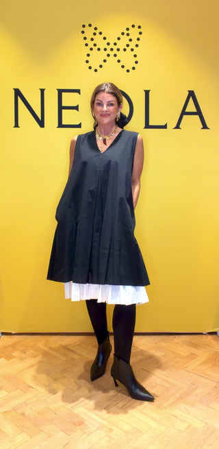 Julie-Black and White- Dress