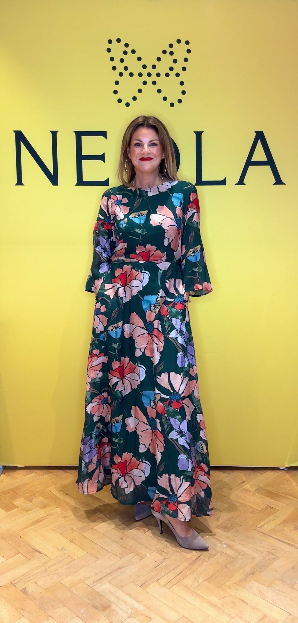 Millie Floral Green Dress