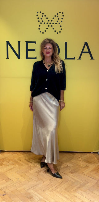 Mystic Satin Skirt - Gold