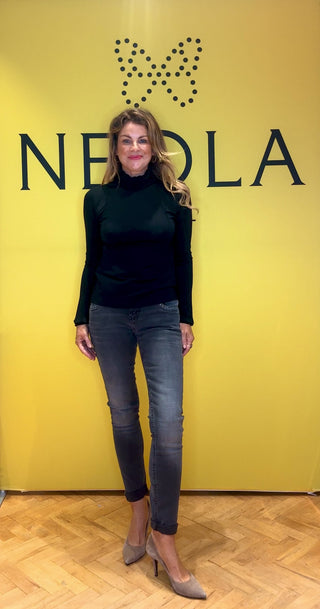 Adele Ruffle High Neck Top by Nu