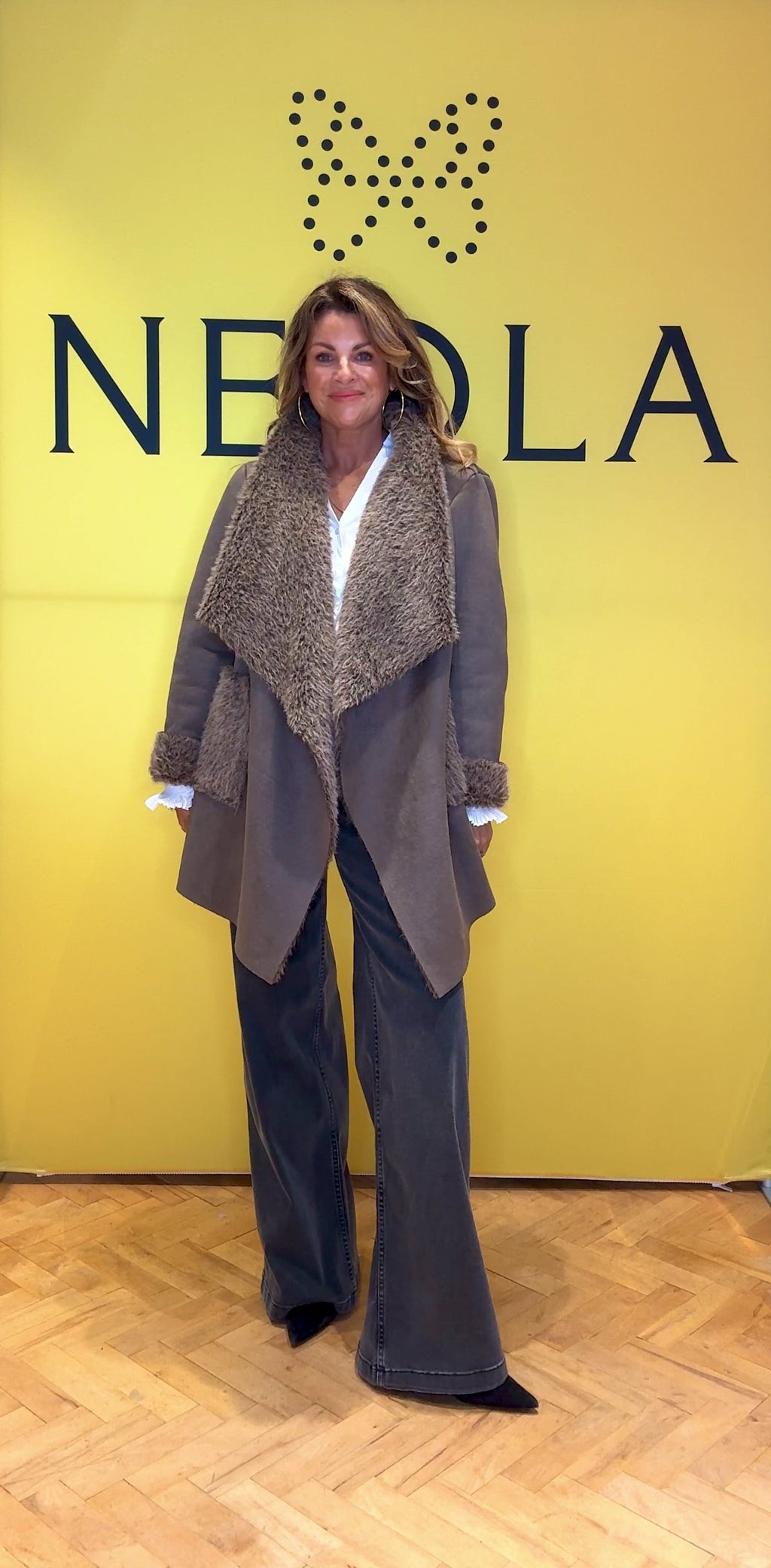 Poppy Fur Jacket - Brown