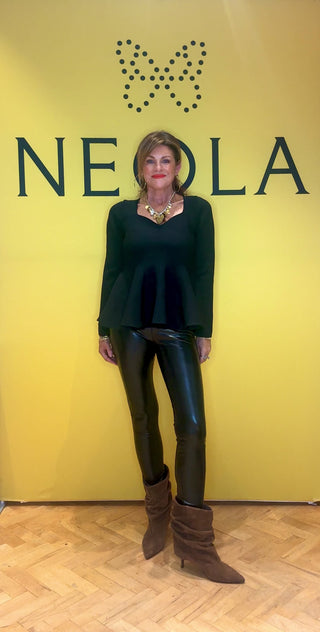 Rita Shiney Legging - Black