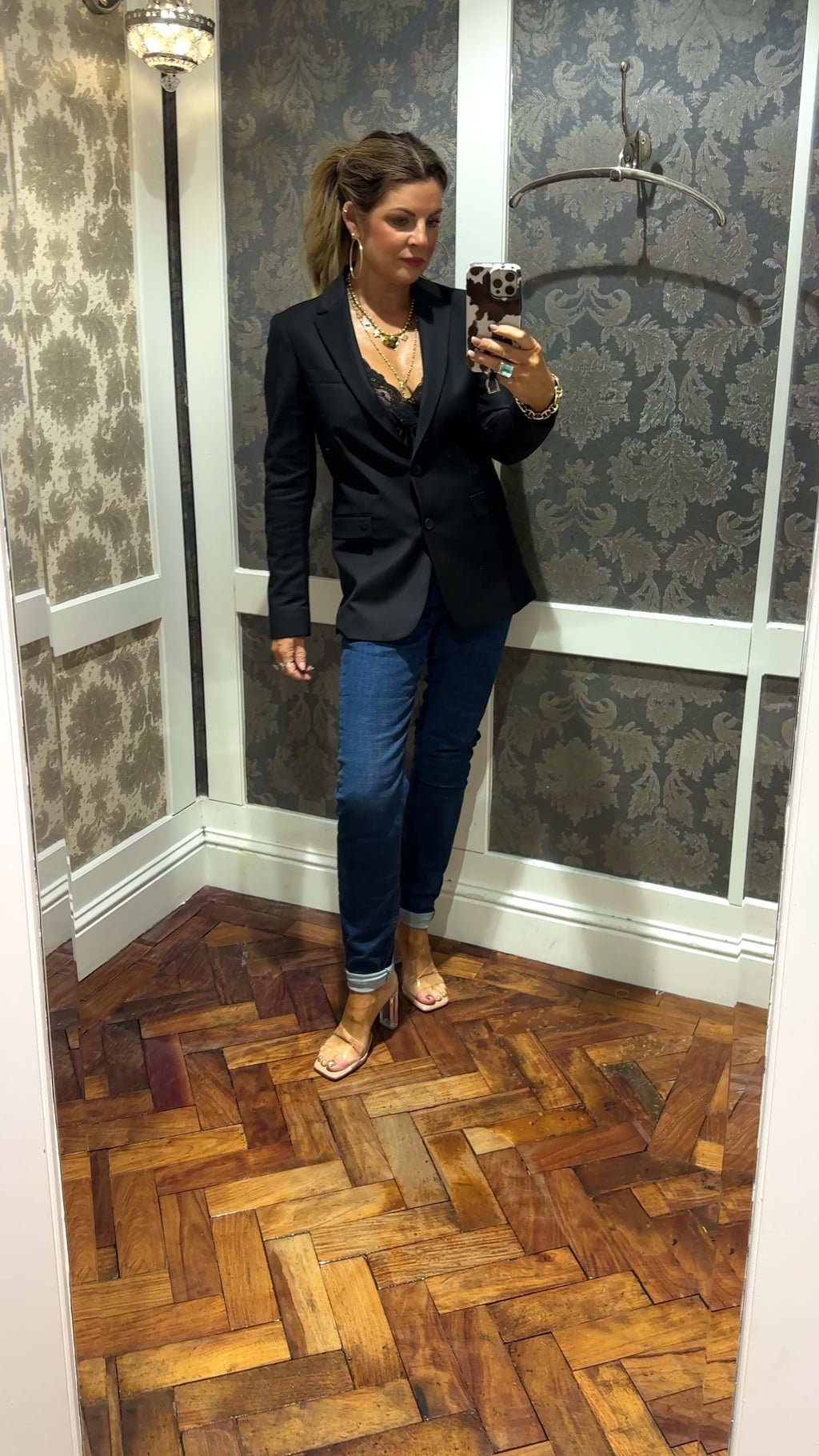 Mary Night Blazer Mos Mosh- Black