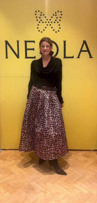 Bea- Leopard Print Skirt