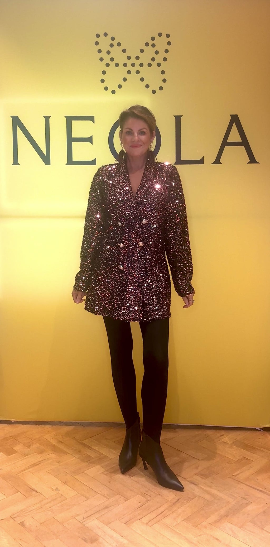 Saffron- Bronze Sequin Blazer