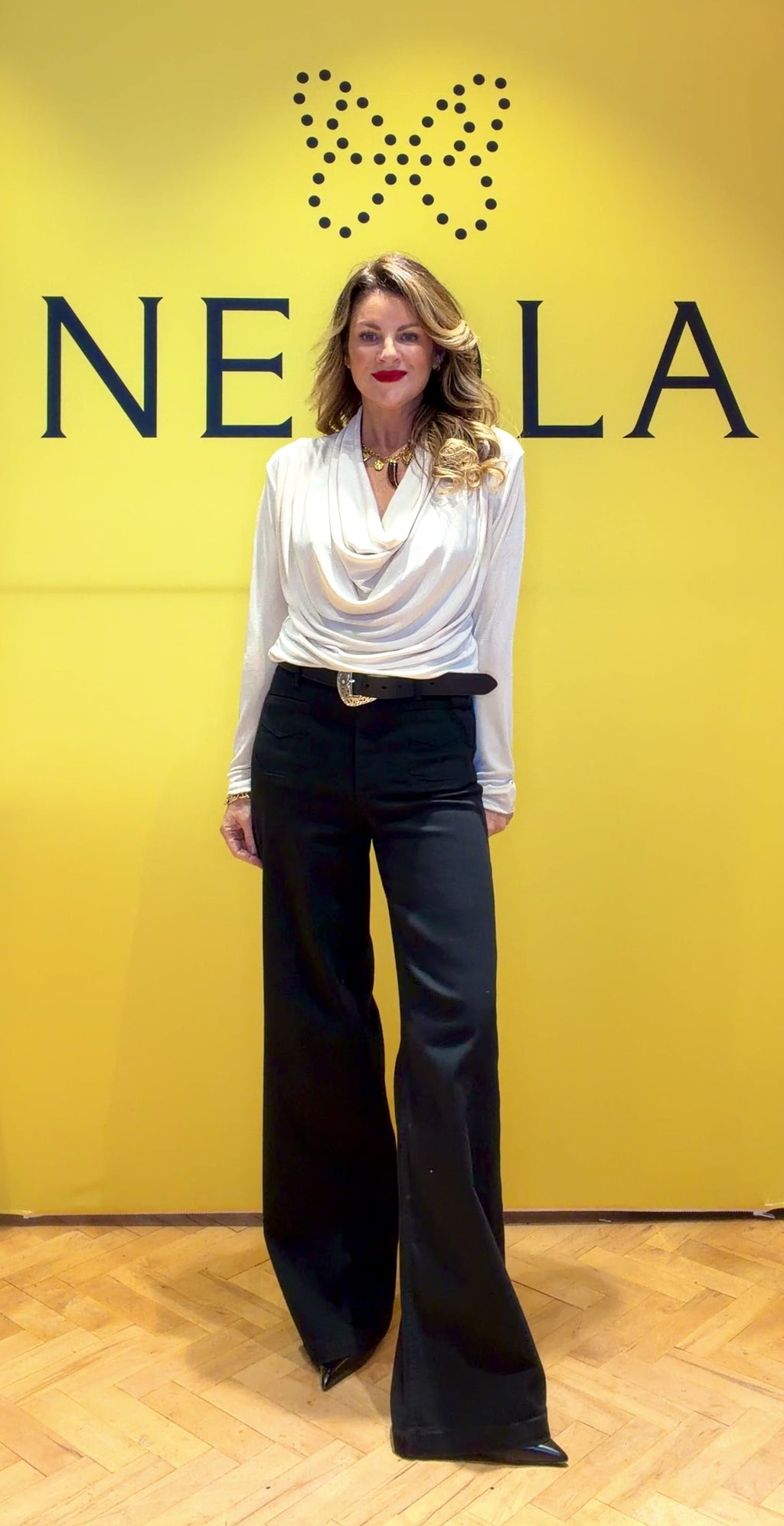 Jordyn- Cream- Cowl Neck Top