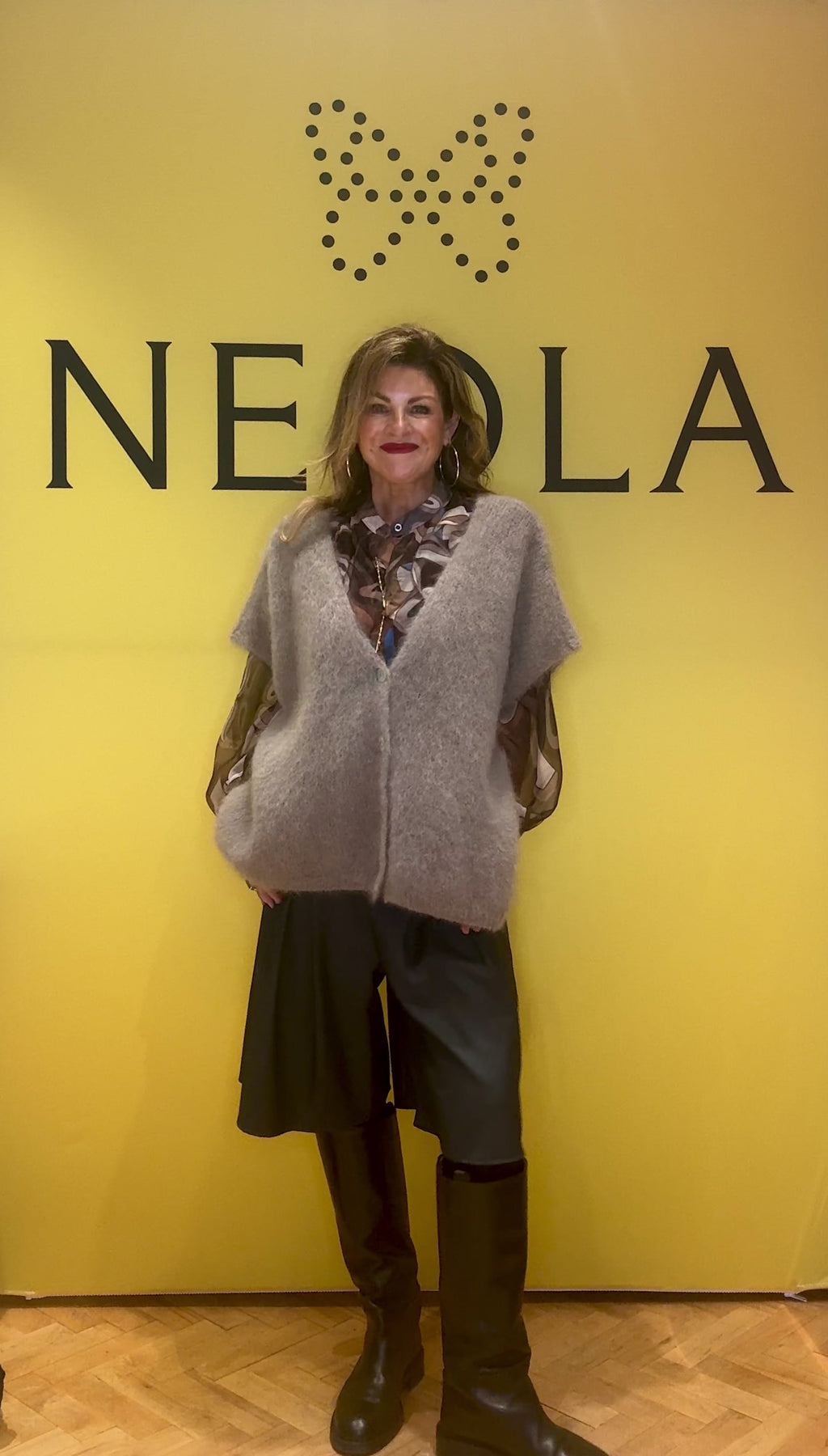Rowan Loose Mohair Cardi - Beige