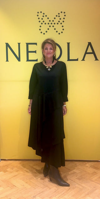 Scout- Jersey Layered Dress -Black