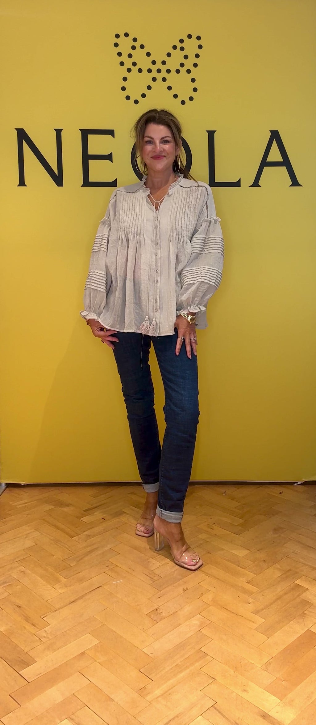 Marant Voile Crinkle Blouse - Soft Beige