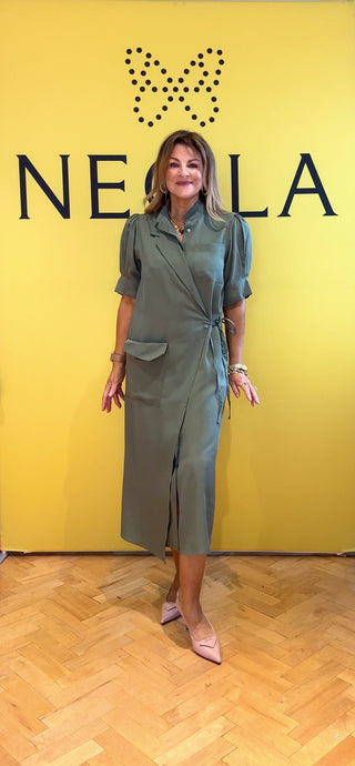 Ymke Shirt Dress - Khaki